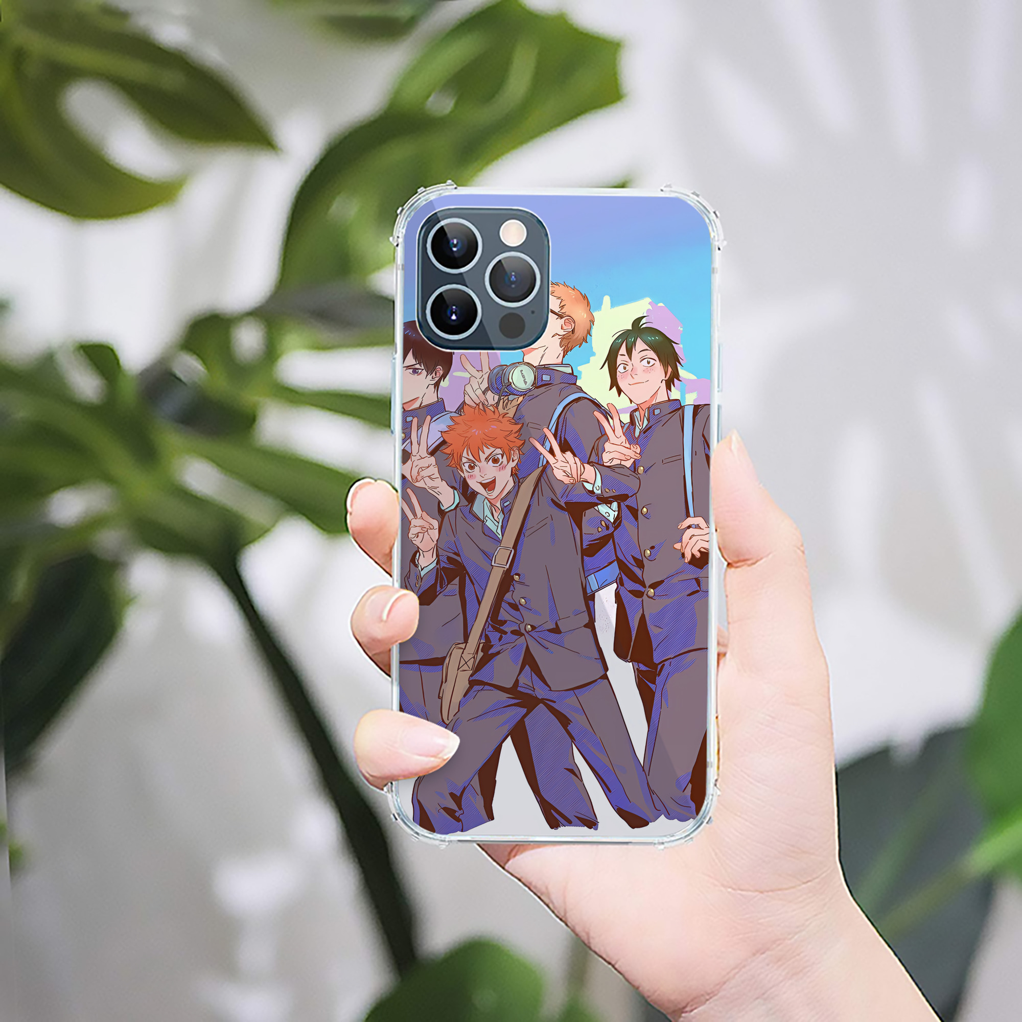 （画像用） ハイキュー!! Haikyu!! 【iPhone 12シリーズ対応】透明スマホケース（クリアソフトケース）